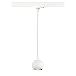 Luminaria colgante trifásica LIGHT EYE® 90 abajo, en forma de bala GU10 IP20, blanco mate regulable