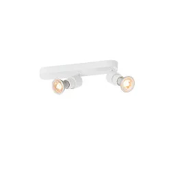 wall and ceiling luminaire PURI 2.0 BASIC ASYM round, asymmetrical GU10 IP20, white dimmable