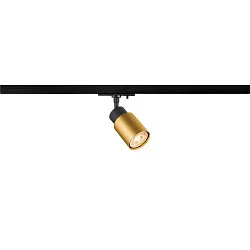Foco monofásico PURI 2.0 - TUBE cilíndrico, ajustable GU10 IP20, dorado, negro regulable
