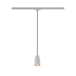 Luminaria colgante de 1 fase PURI 2.0 - TUBE cilíndrico GU10 IP20, gris regulable