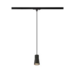 Luminaria colgante de 1 fase PURI 2.0 - CONE cónico GU10 IP20, negro regulable
