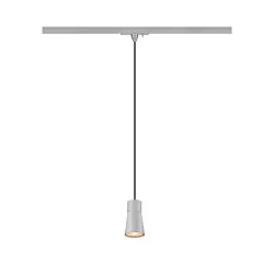Luminaria colgante de 1 fase PURI 2.0 - CONE cónico GU10 IP20, gris regulable