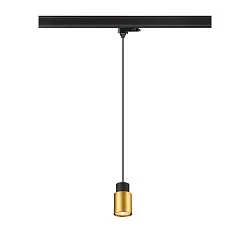 Luminaria colgante trifásica PURI 2.0 - TUBE cilíndrico GU10 IP20, negro regulable
