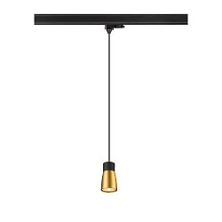 Luminaria colgante trifásica PURI 2.0 - DOME semicircular GU10 IP20, negro regulable