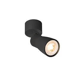 Luminaria de pared y techo PURI 2.0 - DOME GU10 IP20, negro regulable