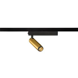 Foco monofásico GRIP! S PHASE DTW giratorio, para estación de trabajo VDU, Dim-To-Warm IP20, dorado regulable