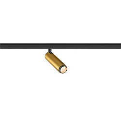 track spot GRIP! S 48V DALI DTW swivelling, for VDU workstation, DALI controllable, Dim-To-Warm IP20, gold matt dimmable