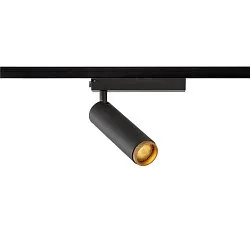 Foco monofásico GRIP! M PHASE DTW giratorio, para estación de trabajo VDU, Dim-To-Warm IP20, negro regulable