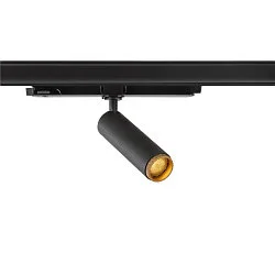 Foco trifásico GRIP! M DALI DTW giratorio, controlable por DALI, Dim-To-Warm, UGR < 19 IP20, negro regulable