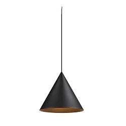 Luminaria colgante MAGICO 38 E27 IP20, negro mate regulable