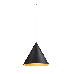 Luminaria colgante MAGICO 38 E27 IP20, negro mate regulable
