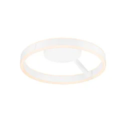 Luminaria de pared y techo ONE PHASE Ø40CM Arriba-Abajo, CCT Switch, forma del anillo IP20, blanco mate regulable