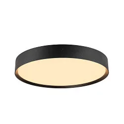 Luminaria de pared y techo DECONA PHASE redondo, CCT Switch IP44, negro regulable