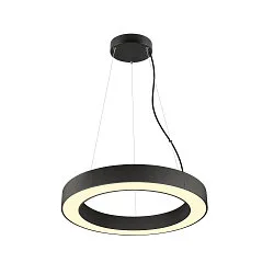 Luminaria colgante MEDO® RING 60 DALI para estación de trabajo VDU, controlable por DALI, CCT Switch IP20, negro regulable