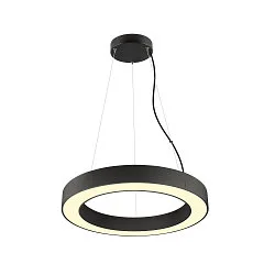 pendant luminaire MEDO® RING 60 PHASE for VDU workstation, CCT Switch IP20, black dimmable