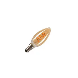 LED para en forma de vela C35 GOLD C35 claro E14 2W 80lm 2200K 325° CRI 80-89