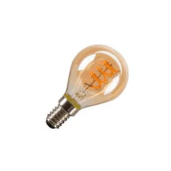 Lámpara LED G45 GOLD - PHASE G45 claro E14 2W 75lm 2200K 325° CRI 80-89 regulable