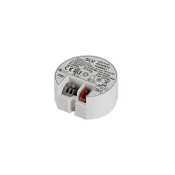 Fuente de alimentación LED 12V / 24W redondo, constante de voltaje, conmutable
