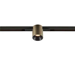 track spot FIXT-IT! round, built-in version, suitable for VDU workstation IP20, bronze, black, lacquered dimmable