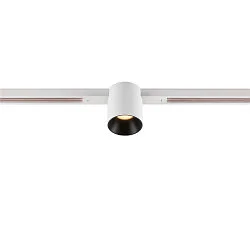 track spot FIXT-IT! round, built-in version, suitable for VDU workstation IP20, black, white, lacquered dimmable