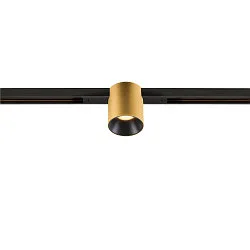 track spot FIXT-IT! round, built-in version, suitable for VDU workstation IP20, gold, black, lacquered dimmable