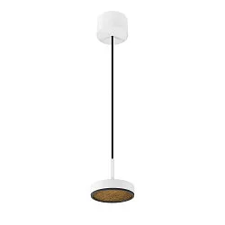 Luminaria colgante GRIP! FLAT IP20, negro, blanco regulable