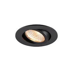 Luminaria empotrable para techos NEW TRIA® 68 AIRTIGHT apto para puestos de trabajo VDU IP23, negro, barnizado regulable