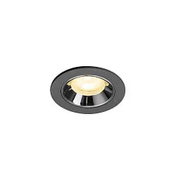 ceiling recessed luminaire NUMINOS® XS suitable for VDU workstation IP20, black dimmable