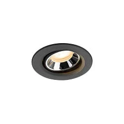 ceiling recessed luminaire NUMINOS® MOVE XS swivelling, suitable for VDU workstation IP20, black dimmable