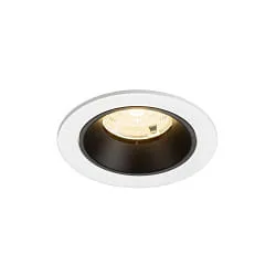 Luminaria empotrable para techos NUMINOS® S apto para puestos de trabajo VDU IP20, negro, blanco regulable