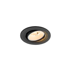 ceiling recessed luminaire NUMINOS® MOVE S round, suitable for VDU workstation IP20, black, white, lacquered dimmable