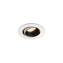 Luminaria empotrable para techos NUMINOS® MOVE S giratorio, apto para puestos de trabajo VDU IP20, negro, blanco regulable