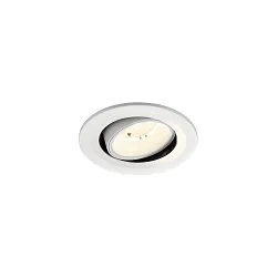 ceiling recessed luminaire NUMINOS® MOVE S round, suitable for VDU workstation IP20, white, lacquered dimmable