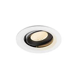 ceiling recessed luminaire NUMINOS® MOVE M swivelling, suitable for VDU workstation IP20, black, white dimmable
