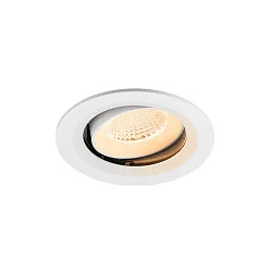 ceiling recessed luminaire NUMINOS® MOVE M round, suitable for VDU workstation IP20, white, lacquered dimmable