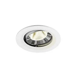 ceiling recessed luminaire NUMINOS® MOVE M swivelling, suitable for VDU workstation IP20, chrome, white dimmable