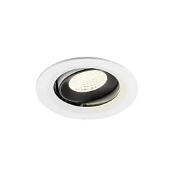ceiling recessed luminaire NUMINOS® MOVE M swivelling, suitable for VDU workstation IP20, black, white dimmable