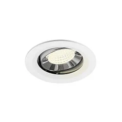 ceiling recessed luminaire NUMINOS® MOVE M swivelling, suitable for VDU workstation IP20, chrome, white dimmable