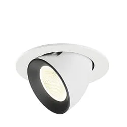 recessed spotlight NUMINOS® GIMBLE L swivelling, suitable for VDU workstation IP20, black, white dimmable