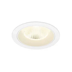 ceiling recessed luminaire NUMINOS® L round, suitable for VDU workstation IP20, white, lacquered dimmable