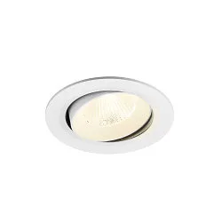 ceiling recessed luminaire NUMINOS® MOVE L round, suitable for VDU workstation IP20, white, lacquered dimmable