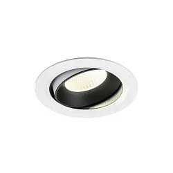 ceiling recessed luminaire NUMINOS® MOVE XL swivelling, suitable for VDU workstation IP20, black, white dimmable