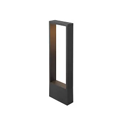Luminaria de pie para exteriores FLATT II 62 PHASE abajo, resistente al aire marino IP65, negro, barnizado regulable