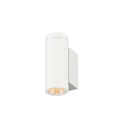 outdoor wall luminaire HELIA PRO S UP/DOWN up / down, cylindrical, DALI controllable, impact resistant IP65, white