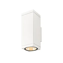 Luminaria de pared para exteriores THEO PRO L UP/DOWN grande, angular, controlable por DALI, resistente al aire marino IP65