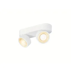 Luminaria de pared y techo KALU 2.0 DOUBLE PHASE de 2 llamas, UGR < 19, giro cardánico IP20, blanco regulable