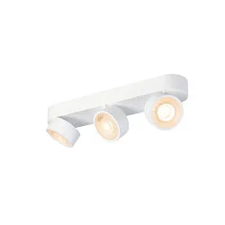 Luminaria de pared y techo KALU 2.0 TRIPLE PHASE de 3 llamas, UGR < 19, giro cardánico IP20, blanco regulable