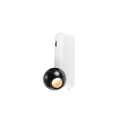 Luminaria de pared y techo DYSKO IP20, negro, blanco, barnizado regulable