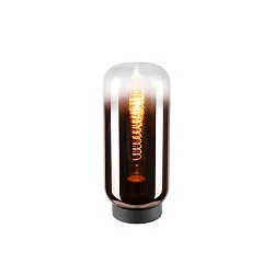 Luminaria de mesa PANTILO SLIM cilíndrico E27, cobre regulable