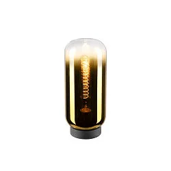 Luminaria de mesa PANTILO SLIM cilíndrico E27, dorado regulable